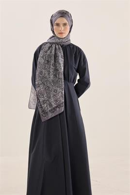 Soft Vual İpek Şal Gri