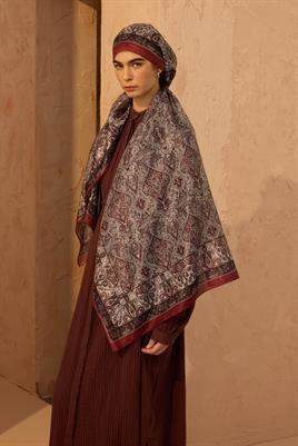 Soft Vual İpek Şal Kırmızı