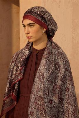 Soft Vual İpek Şal Kırmızı