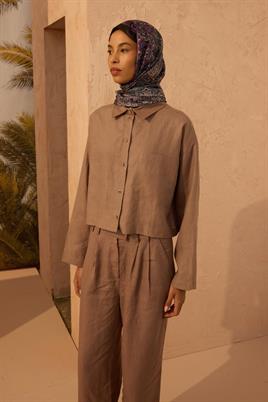 Soft Vual İpek Şal Mor