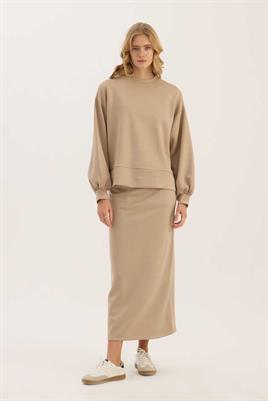 Sweatshirt Etek Açık vizon