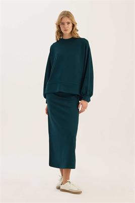 Sweatshirt Etek Zümrüt