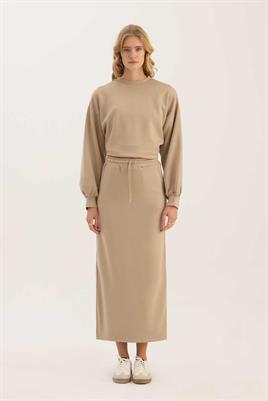 Sweatshirt Etek Açık vizon