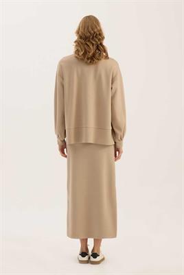 Sweatshirt Etek Açık vizon