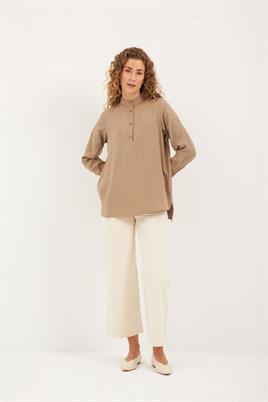 Takma Kollu Gömlek Taş