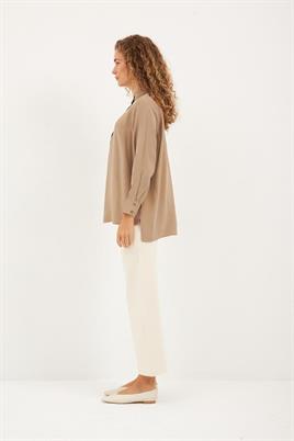 Takma Kollu Gömlek Taş