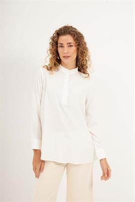 Takma Kollu Gömlek Ekru