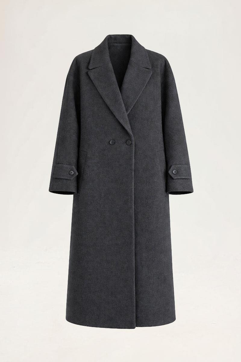 Tam Kalıp Klasik Kaban Antrasit