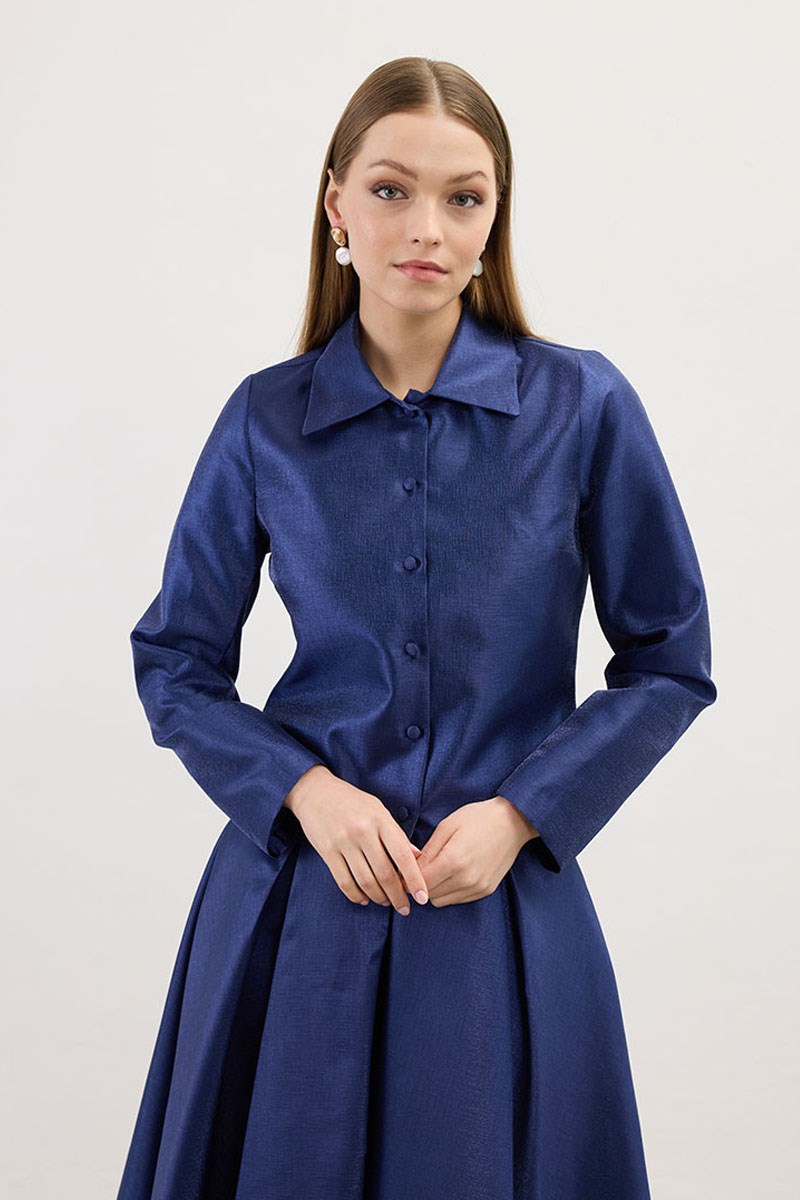 Tam Kesim Abiye Ceket Lacivert