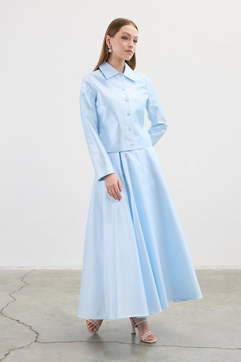 Tam Kesim Abiye Ceket Mavi