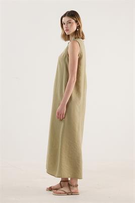 Taşlanmış İnce Tensel Jile Zeytin Yeşili