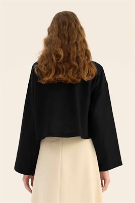 Tek cepli %100 keten gömlek Siyah