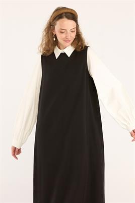 Tensel Jile Elbise Siyah