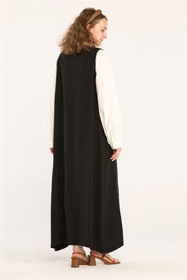 Tensel Jile Elbise Siyah