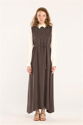 Tensel Jile Elbise Kahve