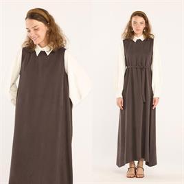 Tensel Jile Elbise Kahve