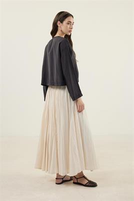 Tensel Kısa Kimono Siyah