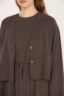 Tensel Yazlık Ceket Kahve