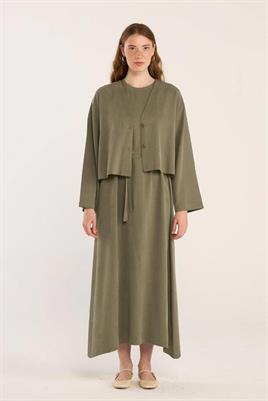 Tensel Yazlık Ceket Açık Haki