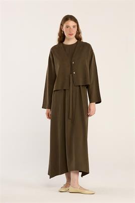 Tensel Yazlık Ceket Koyu Haki