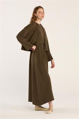 Tensel Yazlık Ceket Koyu Haki