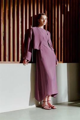 Tensel Yazlık Ceket Mürdüm