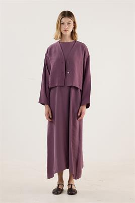 Tensel Yazlık Ceket Mürdüm