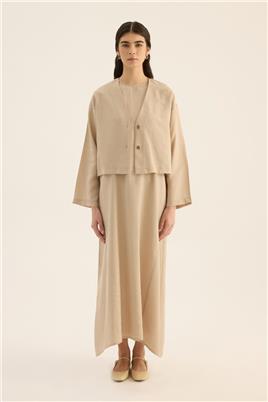 Tensel Yazlık Ceket Taş