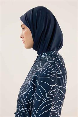 Tesettür Yüzme Bonesi Lacivert