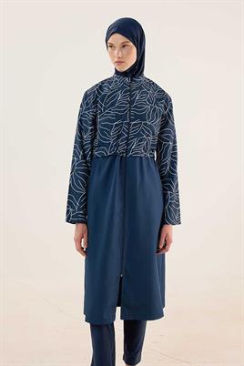 Tesettür Yüzme Bonesi Lacivert