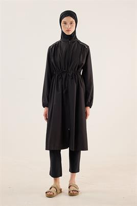 Tesettür Yüzme Bonesi Siyah