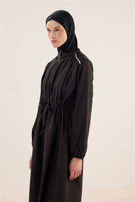 Tesettür Yüzme Bonesi Siyah