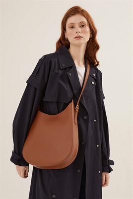 Tokalı Omuz Çantası Taba