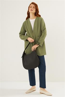 Tokalı Omuz Çantası Siyah