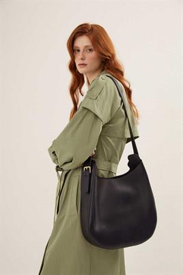 Tokalı Omuz Çantası Lacivert