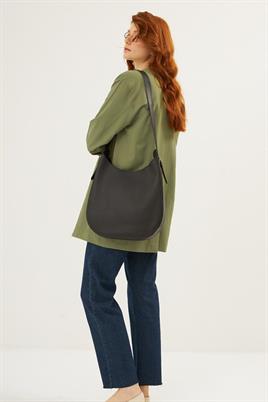 Tokalı Omuz Çantası Siyah