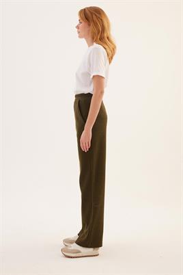 Triko Takım Lastikli Pantolon Haki