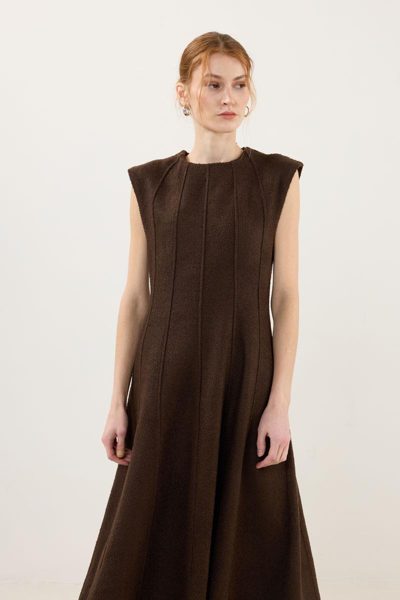 Tüvit Jile Elbise Acı kahve