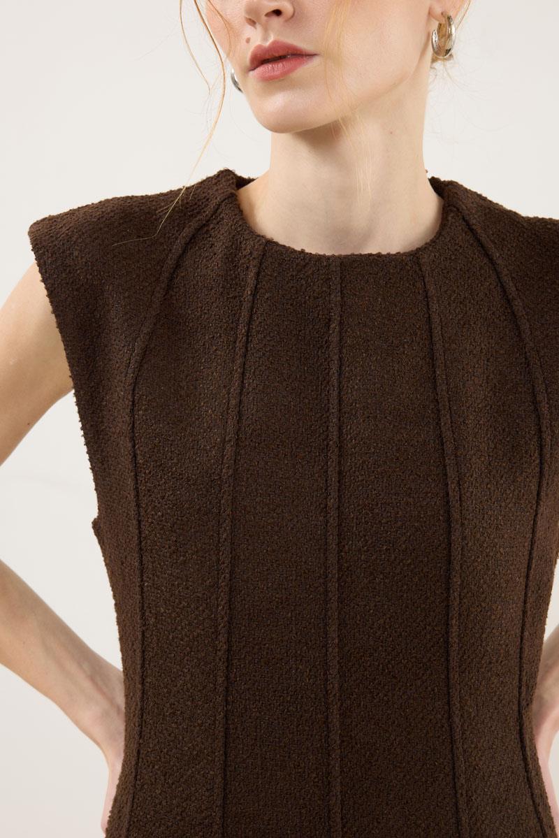 Tüvit Jile Elbise Acı kahve