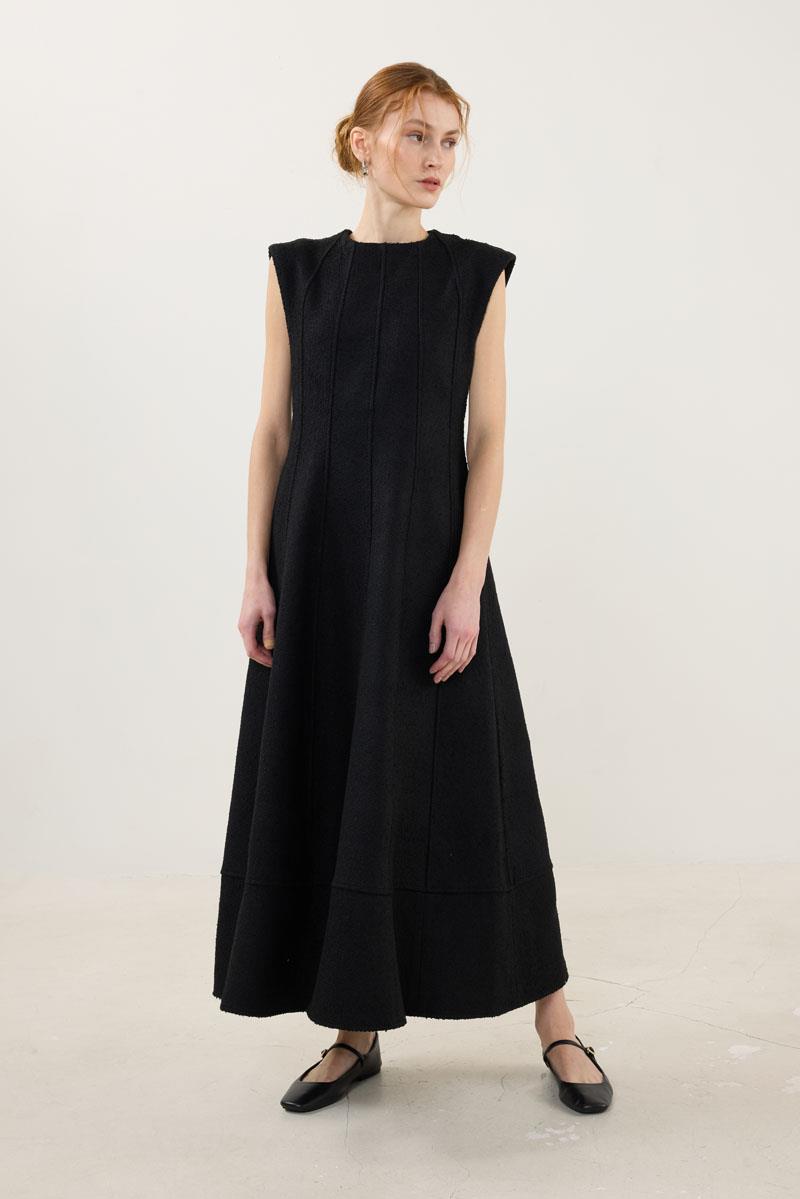 Tüvit Jile Elbise Siyah