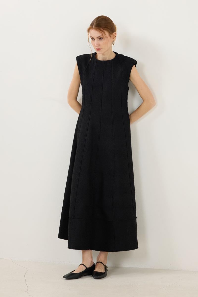 Tüvit Jile Elbise Siyah