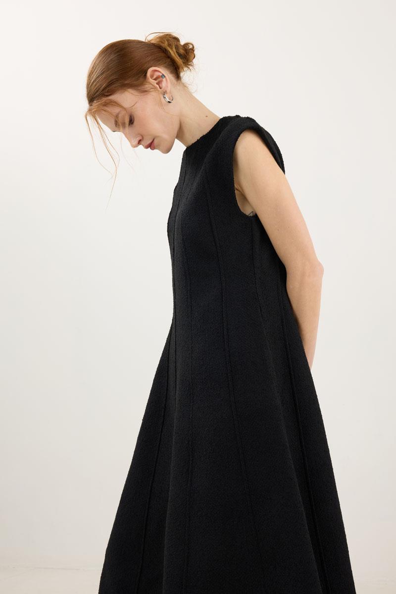 Tüvit Jile Elbise Siyah