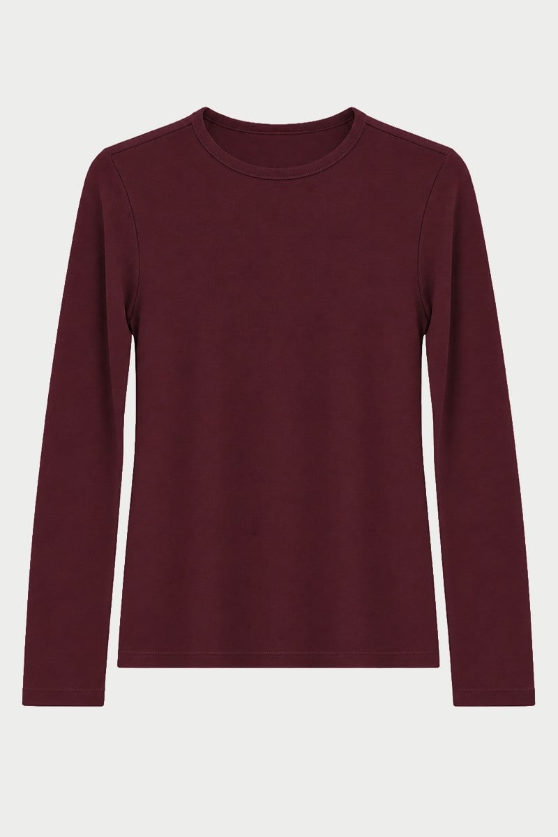 Ultrasoft Triko Basic Bluz Bordo