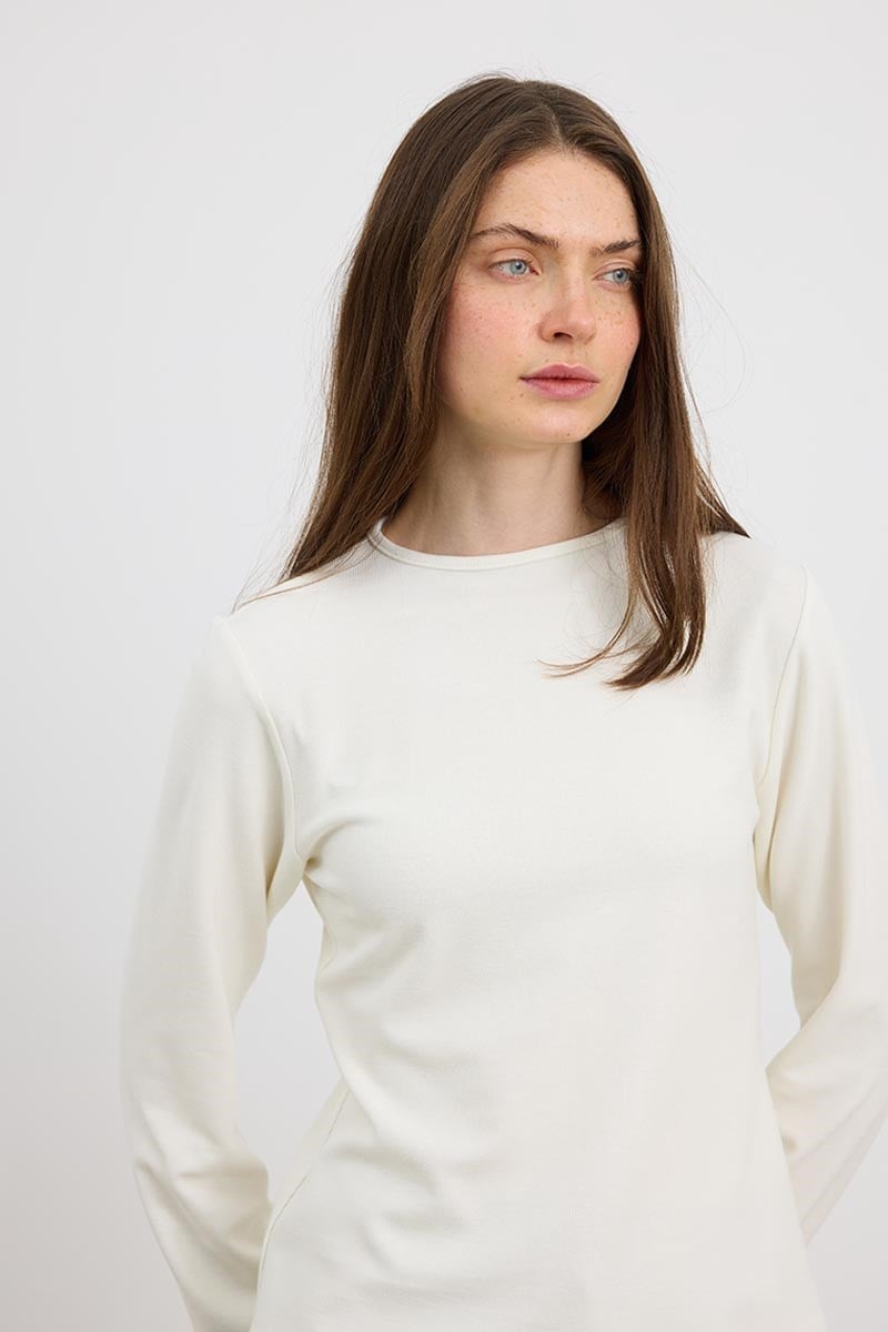 Ultrasoft Triko Basic Bluz Ekru