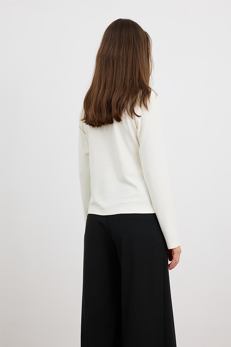 Ultrasoft Triko Basic Bluz Ekru