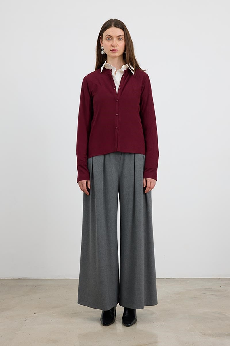Ultrasoft Triko Hırka Bordo