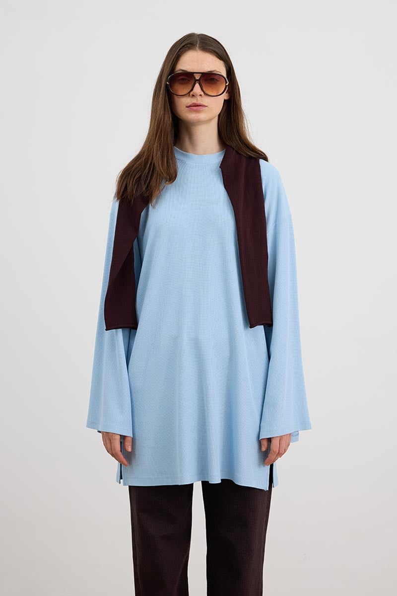 Ultrasoft Triko Tunik Bebe Mavisi