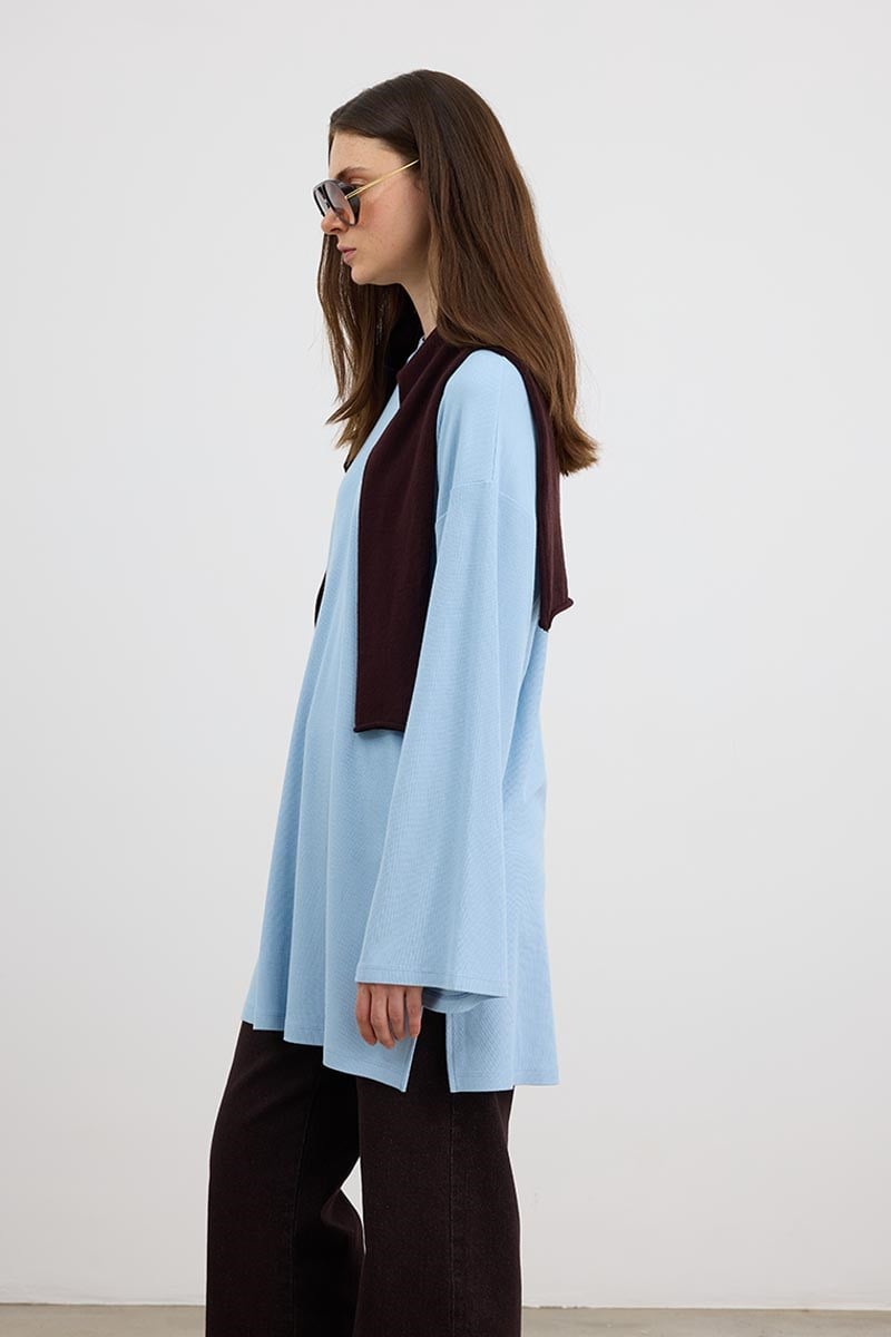 Ultrasoft Triko Tunik Bebe Mavisi