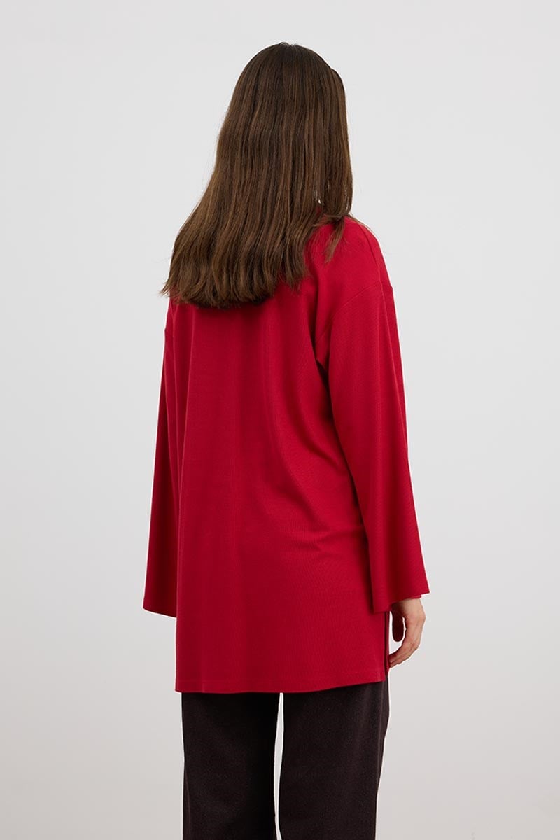 Ultrasoft Triko Tunik Kırmızı