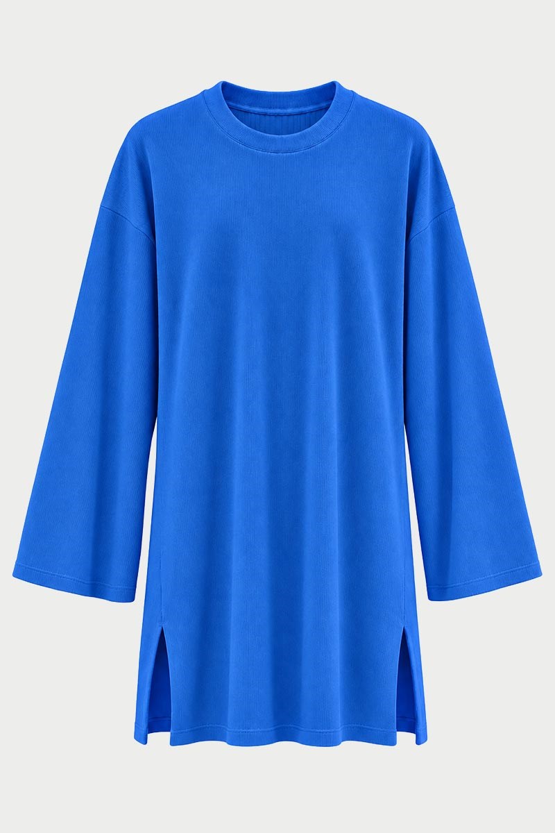 Ultrasoft Triko Tunik Kobalt Mavisi